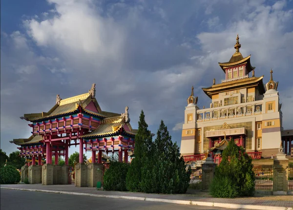 Buddhistischer Tempel Elista Russland Republik Kalmückien — Stockfoto