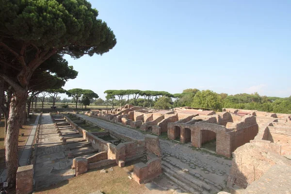 Roma Italia Agosto 2019 Sitio Arqueológico Ostia Antica —  Fotos de Stock