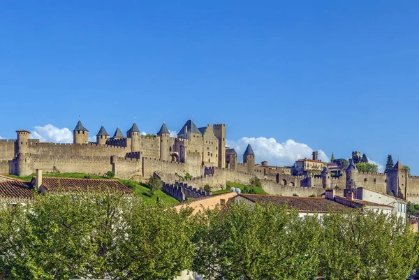 Cite Carcassonne Frankreich — Stockfoto