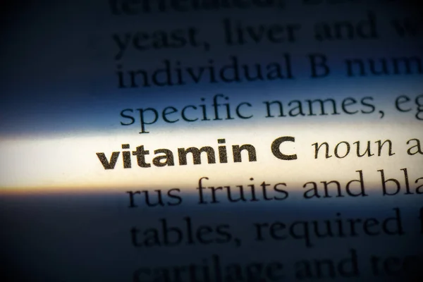 Vitamin Wörterbuch — Stockfoto