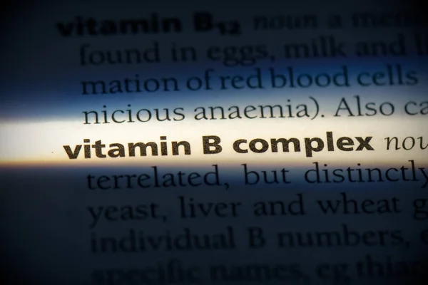 Vitamin Komplexes Wort Wörterbuch — Stockfoto