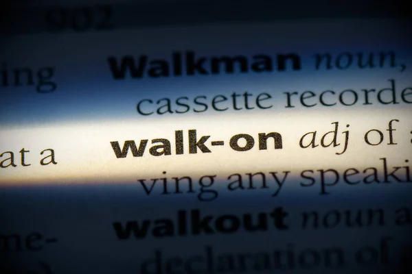 Walk Palavra Destacado Dicionário Vista Perto — Fotografia de Stock