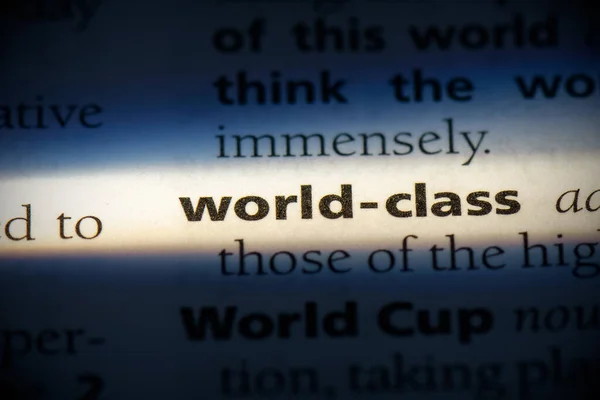 Λέξη Παγκόσμιας Κλάσης Τονισμένη Στο Λεξικό Στενή Άποψη — Φωτογραφία Αρχείου
