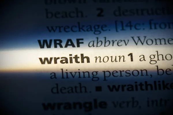 Wraith Word Highlighted Dictionary Close View — Stock Photo, Image