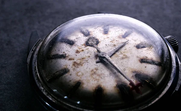Old Clock Face Close — Stock Photo, Image