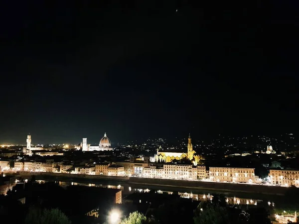 Florence Nightview Italy — Stock Photo, Image