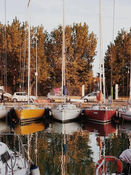 Rimini Boats City Harbor — Stock Photo, Image