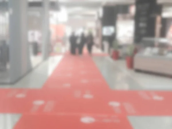 Defocused background of a trade show