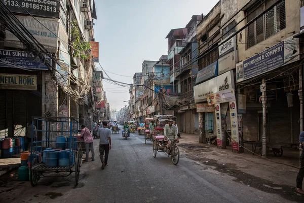 印度新德里的公路交通 — 图库照片