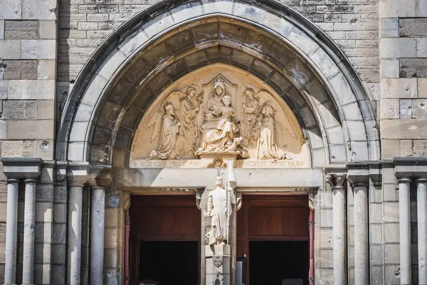 Chiesa Sainte Eugnie Biarritz Con Vista Sul Porto Vieux — Foto Stock