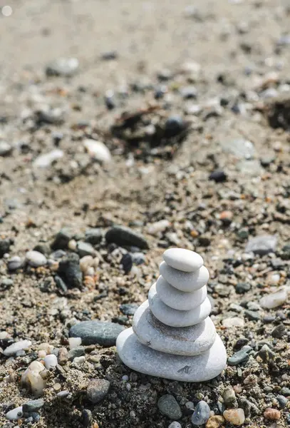 Yığılmış Deniz Taşları Kapatın — Stok fotoğraf