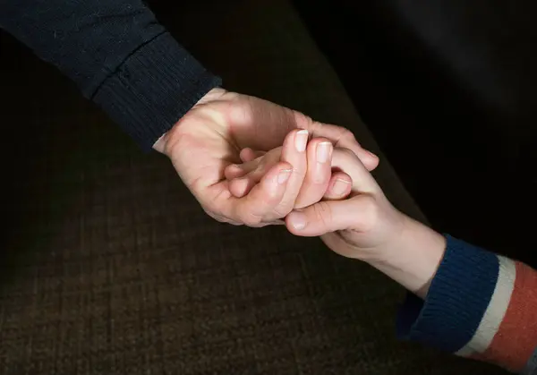 Two Hands Caught Close View — Stock Photo, Image