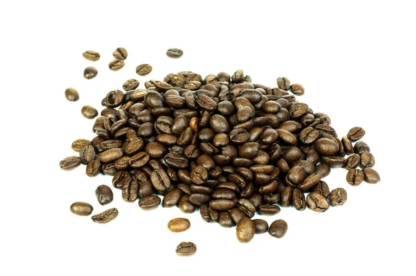 Braune Geröstete Kaffeebohnen — Stockfoto