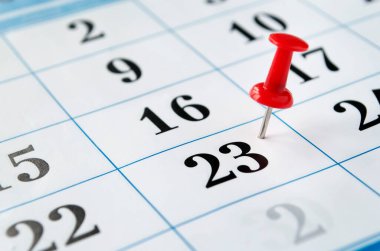 arkaplan için duvar takviminin yakın plan görüntüsü