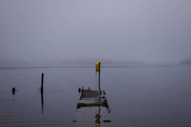 Lough Key sisli ve kış boyunca sular altında