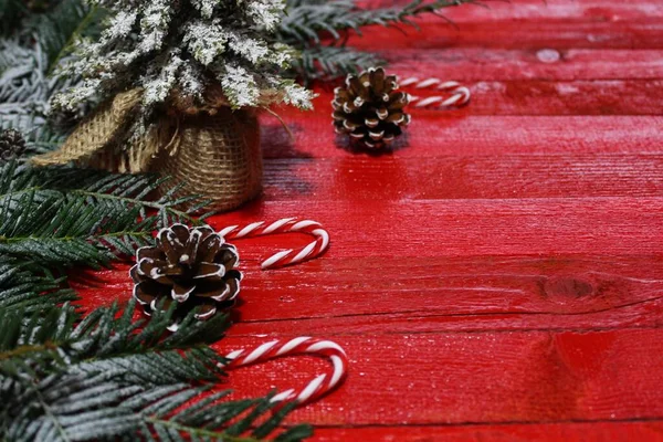 カラフルなクリスマスの装飾 冬休み 季節の背景 — ストック写真