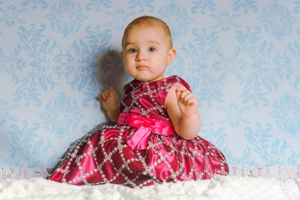 Retrato Una Niña Adorable Infancia Imagen Auténtica — Foto de Stock