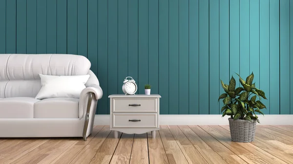 Modern Interieur Woonkamer Soft Sofa Muur Donker — Stockfoto