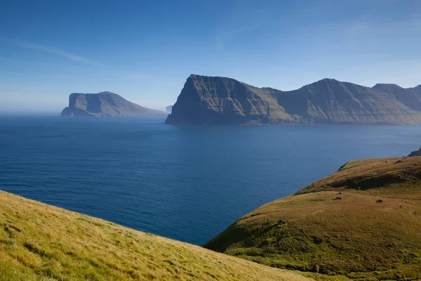 Kallur Vuurtoren Wandelpad Kalsoy Island Faeröer Eilanden — Stockfoto