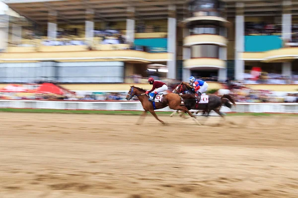 Horse Racing Abstract Background Blurred Contours — Stok fotoğraf