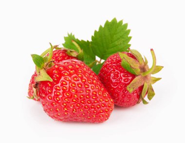 Lezzetli taze çileklerin yakın görüntüsü