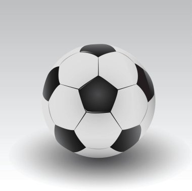 Beyaz arka planda futbol topu. resimleme.