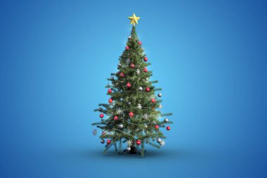 Yılbaşı için güzel bir Noel ağacı ya da Noel arkaplanı