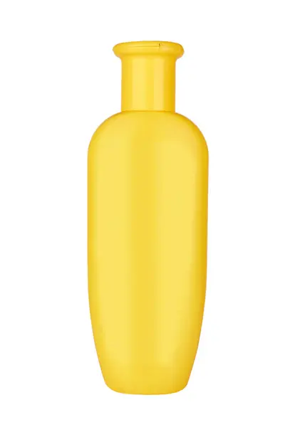 白い背景の黄色い容器 — ストック写真