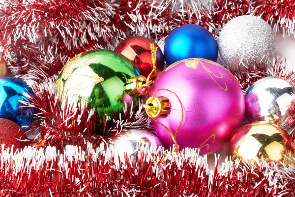 Close Shot Festive New Year Christmas Decor Background — Stock Photo, Image