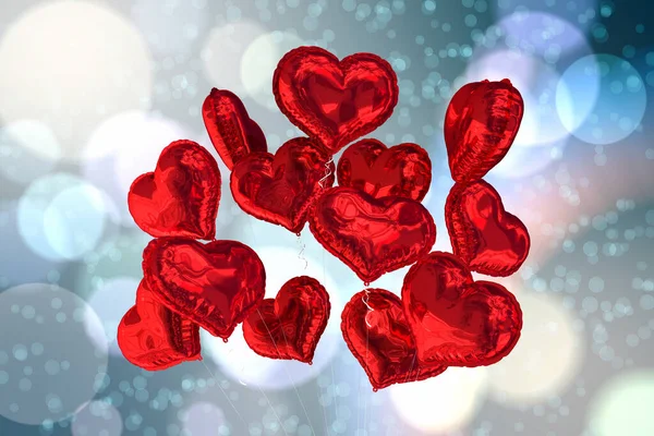 Image Composite Ballons Cardiaques — Photo