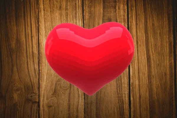 Bright Red Heart Shaped Balloon — Foto de Stock