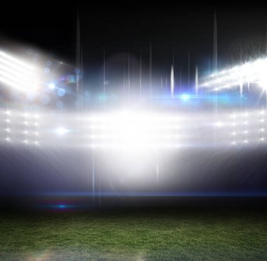 Amerikan futbolu arena görünümünü