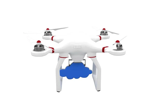 Digitaal Beeld Van Een Drone Met Een Wolk — Stockfoto