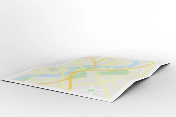 City map on white background