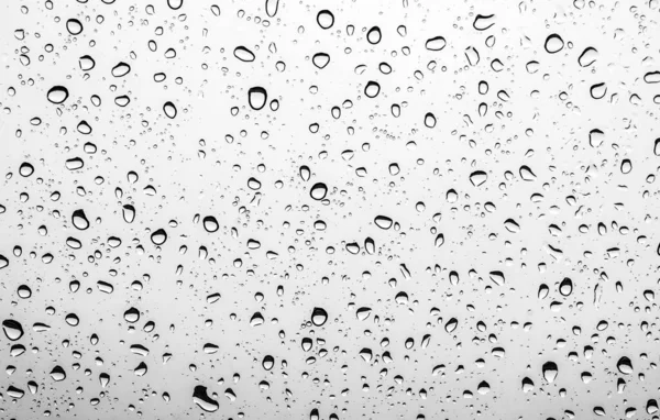 Waterachtergrond Met Waterdruppels Glas Grijs Witte Achtergrond — Stockfoto