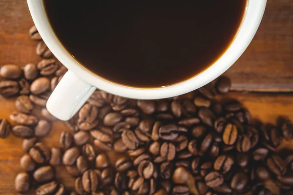 Braune Geröstete Kaffeebohnen — Stockfoto