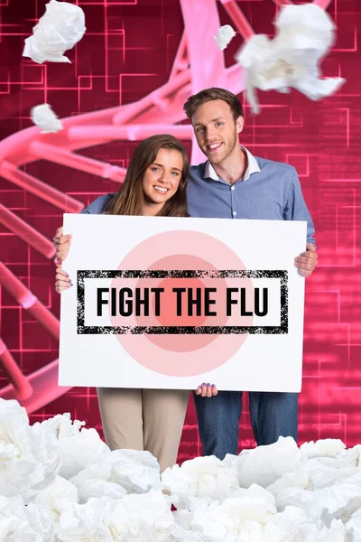 Junges Paar Kämpft Gegen Grippe — Stockfoto