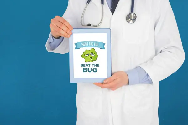 Dokter Met Digitale Tablet Begrip Gezondheidszorg Geneeskunde — Stockfoto