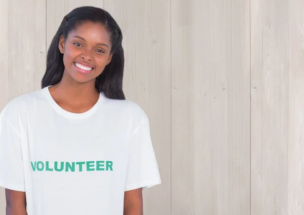 Gülümseyen Gönüllülerin Dijital Bileşimi — Stok fotoğraf