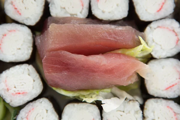 Maki Sushi Großaufnahme — Stockfoto