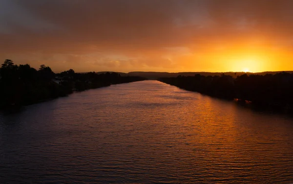 Scenic Views Nepean River Penrith Pretty Sunset Colours — Stock Photo, Image