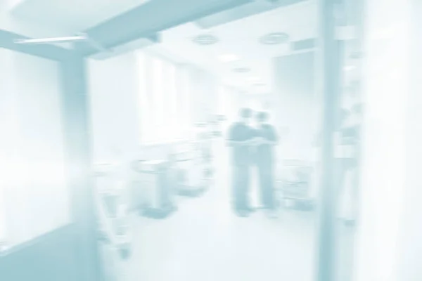 Doctor Standing Corridor Open Door — Stock Photo, Image