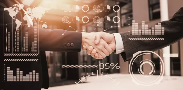 Hafif arkaplan ile iş dünyasının birleşik görüntüsü