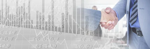 Pénzügyi Számadatokkal Foglalkozó Üzletemberek Táblázatokkal Való Találkozása Átmeneti Hatás — Stock Fotó