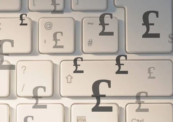 Keyboard with Pound currency icons