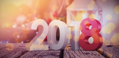 Gri ve kırmızı renkli sayıların dijital olarak oluşturulan resminin birleşik görüntüsü