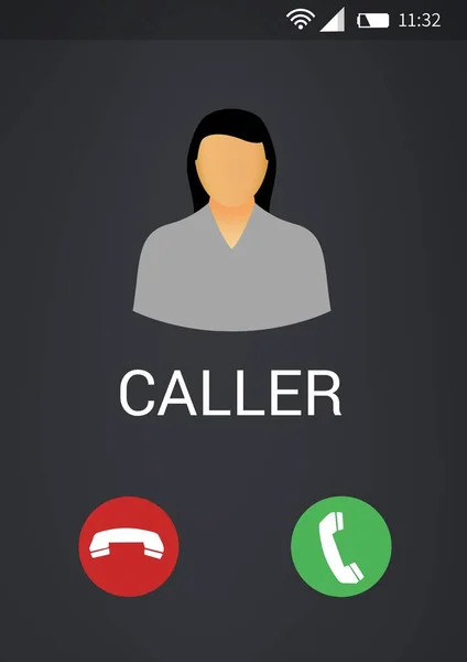 Incoming phone call interface