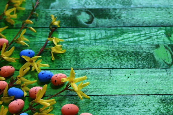 Festive Easter Greeting Background Template — Stock Photo, Image