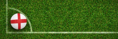 futbol İngiltere renklerde birçok parçalardan oluşan imge