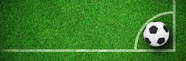 Futbol sahasının birleşik görüntüsü